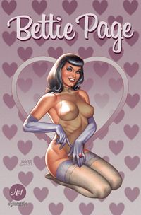 [The cover for Bettie Page #1 (Cover A Linsner)]