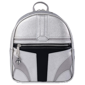 [Star Wars: The Mandalorian: Loungefly Cosplay Mini Backpack: Mandalorian Helmet (Product Image)]
