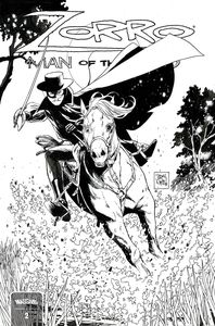 [Zorro: Man Of The Dead #2 (Cover D Daniel Black & White Variant) (Product Image)]
