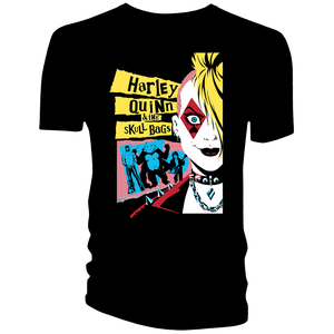 [Batman: T-Shirt: Harley Quinn & The Skull Bags By Amanda Conner (Product Image)]