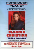 [Bristol Claudia Christian Signing (Product Image)]