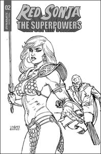 [Red Sonja: The Superpowers #2 (Linsner Black & White Variant) (Product Image)]