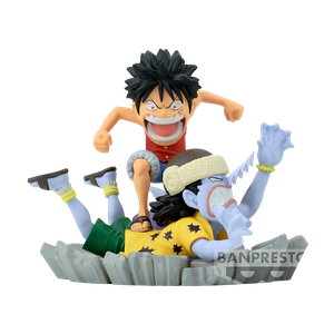 [One Piece: World Collectable Figure Log Stories PVC Statue: Monkey D. Luffy Vs. Arlong (Product Image)]