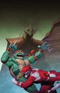 [Mighty Morphin Power Rangers/Teenage Mutant Ninja Turtles II #2 (Cover K Olivetti Full Art Variant) (Product Image)]