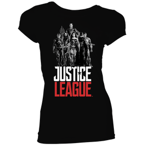 [Justice League: Women's Fit T-Shirt: Team Shot (Product Image)]
