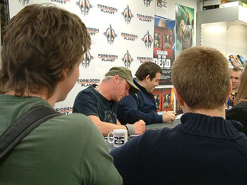 Simon Pegg and Nick Frost Signing 