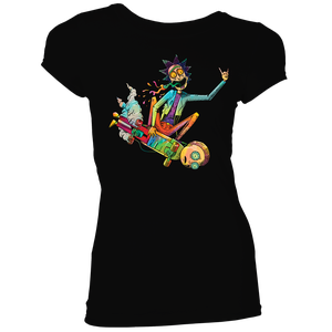[Rick & Morty: Women's Fit T-Shirt: Skateboard			 (Product Image)]