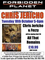 [FP Newcastle Chris Jericho and Fozzy signing All That Remains (Product Image)]