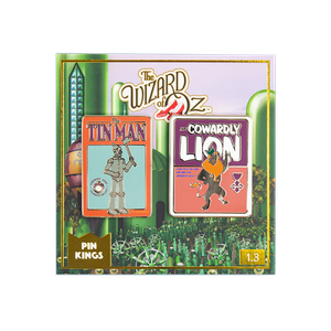 [Wizard Of Oz: Pin King Enamel Pin Badge Set: Tin Man & Cowardly Lion (Product Image)]