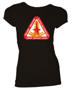 [Star Trek: Deep Space Nine: Women's Fit T-Shirt: Bajor Sector (Black) (Product Image)]