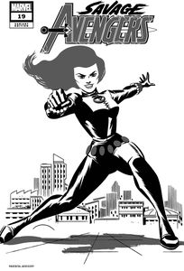 [Savage Avengers #19 (Michael Cho Black Widow Two-Tone Variant Kib) (Product Image)]