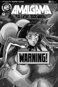 [Amalgama: Space Zombie #6 (Cover D Rudetoons Reynolds Risque) (Product Image)]