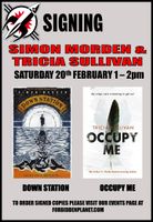[Simon Morden and Tricia Sullivan Signing Down Station and Occupy Me (Product Image)]