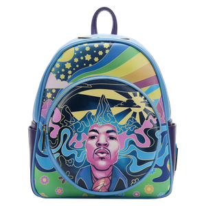 [Jimi Hendrix: Loungefly Zip Mini Backpack: Psychedelic Landscape (Product Image)]