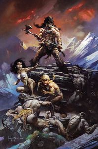 [Fire & Ice #1 (Cover S Frazetta Movie Poster Virgin Variant Signed Edition) (Product Image)]