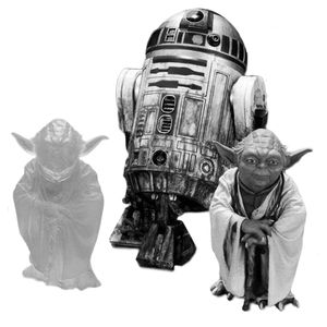 [Star Wars: ArtFX+ Statue 2 Pack: Dagobah Yoda & R2-D2 (Product Image)]