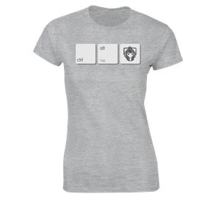 [Doctor Who: Women's Fit T-Shirt: Cybermen CTRL + ALT + DEL (Product Image)]