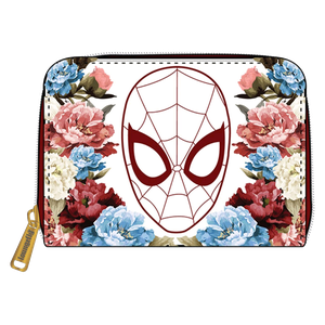 [Marvel: Loungefly Zip Around Wallet: Spider-Man: Floral (Product Image)]