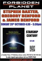 [Stephen Baxter, Gregory Benford & James Benford Signing Starship Century (Product Image)]