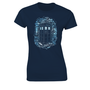 [Doctor Who: Women's Fit T-Shirt: Every Companion Ever (Product Image)]