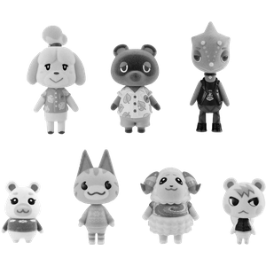 [Animal Crossing: 7 Piece Flocked Doll Gift Set (Product Image)]